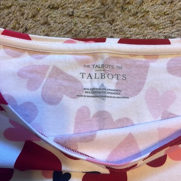 Talbots heart top - Picture 3 of 6